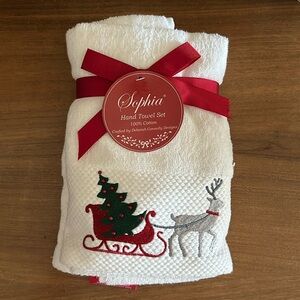 Christmas hand towels